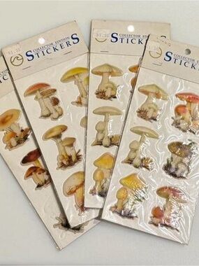Vintage 1988 Mushroom Collector Edition Stickers – California Pacific Designs